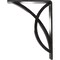 Ekena Millwork Miller Wrought Iron Bracket, (Triple center brace), Antiqued Pewter 2"W x 5 1/2"D x 8"H BKTM02X05X08TMIAPW - alternate 6